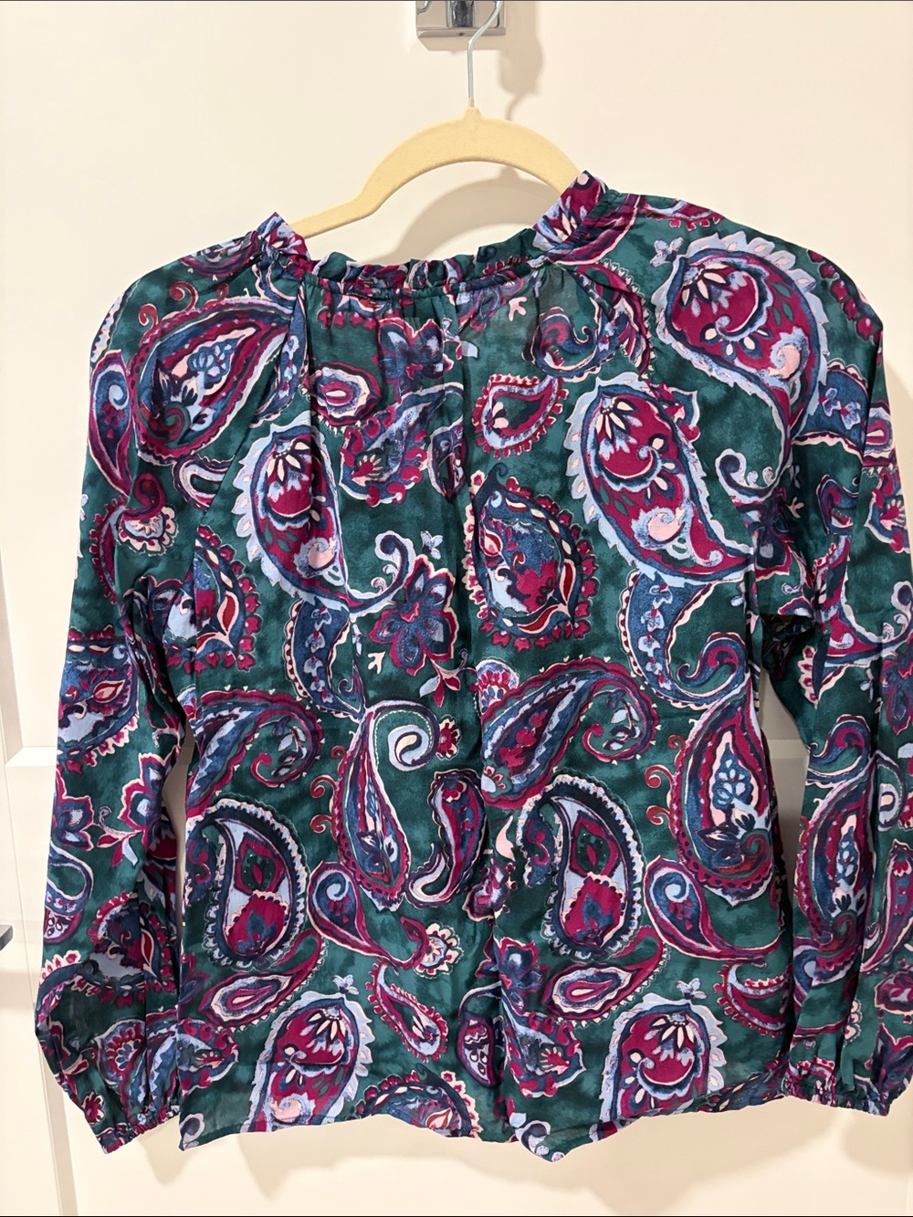 Talbots Ruffle Top - Picadilly Paisley - Picture 5 of 5